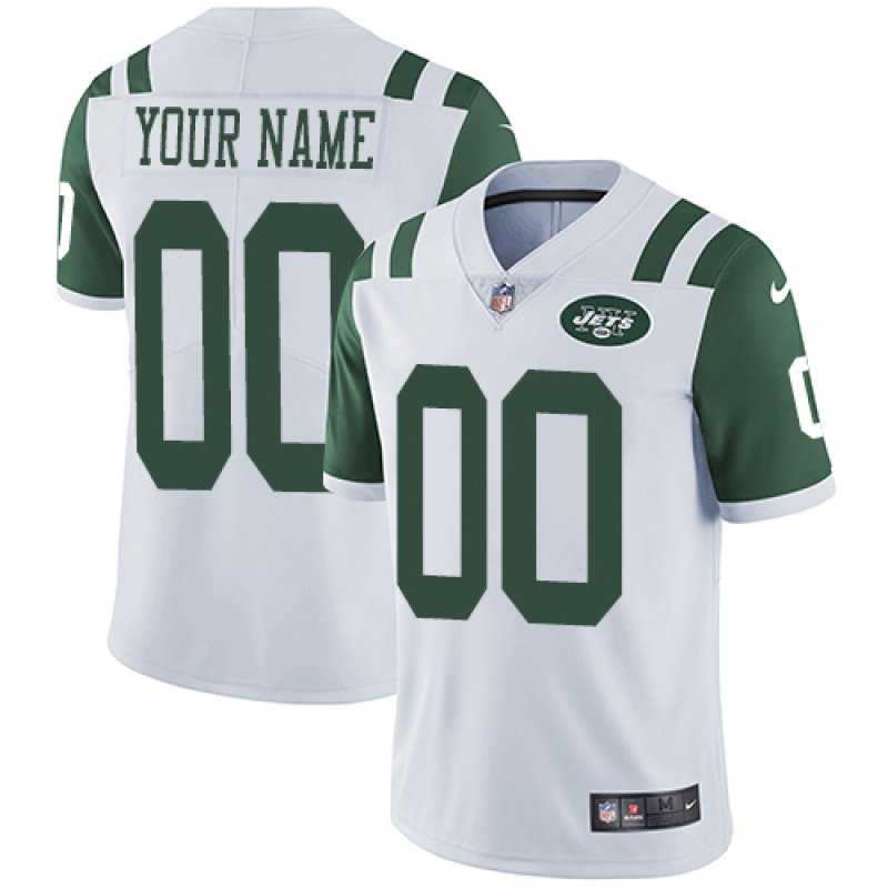 Customized Men & Women & Youth Nike Jets White Vapor Untouchable Limited Jersey,We sell and wholesale Customized Men & Women & Youth Nike Jets White Vapor Untouchable Limited Jersey on line form chian!